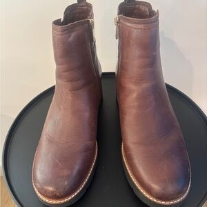 Naturalizer Brown Water resistant Leather Ankle Boots